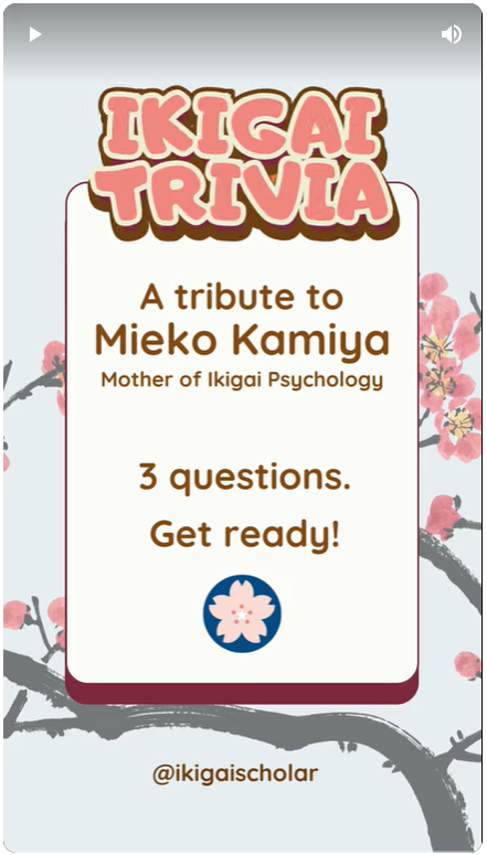 Ikigai Trivia Mieko Kamiya Tribute